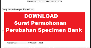 Itulah beberapa contoh surat permohonan resmi yang ditujukan ke instansi tertentu, semoga dengan adanya artikel. Download Surat Permohonan Perubahan Specimen Bank Sobang 2
