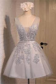 Grey Homecoming Dress Modest Silver Gray Homecoming Gown Grey Tulle Homecoming Gownsparty Dress Sweet 16 Dresses Short Cocktail Dress Formal Gowns For Summer Lace Homecoming Dresses Grey Homecoming Dress Prom Party Dresses