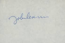 Check spelling or type a new query. Sold Price John Lennon Signature Cut August 6 0120 9 00 Am Pdt