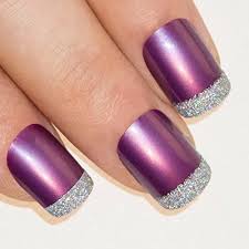 If fitted properly, acrylic nails are usually not long term use of acrylic nails can also hamper natural nail growth resulting in severely deformed finger. Bling Art False Nails French Fake Purple 4 Joy Squoval 24 Acrylic Medium Tips Buy Online In Qatar At Qatar Desertcart Com Productid 17554319