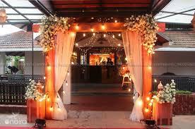 Wedding Reception Entrace Arch With Mirchi Lighting Kochi Kerala Wedding Reception Entrance Wedding Entrance Decor Entrance Decor