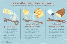 Easy And Inexpensive Homemade Rust Remover Recipes