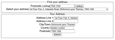 The name and/or address on my property tax is wrong. Adding Postcode Lookup To An Address Form Dev Community