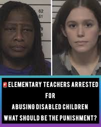 Arrested: Two North Carolina teachers at Troutman Elementary have been  arrested after investigators say classroom cameras caught them hurting  disabled children — not once, but over and over. They claim they were