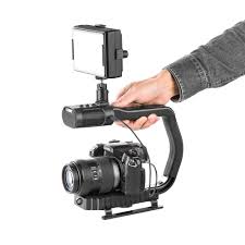 2020 Microphone Dslr Rig Handheld Camera Stabilizer Steadicam Smartphone Video Steadycam Led Light For Nikon Canon Iphone From Goodgo 107 57 Dhgate Com