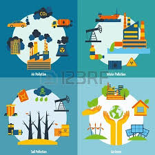 Human activities are the primary contributors to the introduction of these foreign harmful materials. Ecology Design Concept Set With Air Water And Soil Pollution Flat Icons Isolated Vector Illustration Stock Photo Ecology Design Pollution Air Pollution Poster