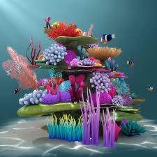 Get the best deals on artificial coral aquarium decorations. Coral Reef 3d Model Under The Sea Crafts Sea Crafts Coral Reef Craft