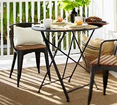 Tavern Round Folding Bistro Table Chair Set Potterybarn Bistro Dining Table Outdoor Dining Furniture Bistro Table Outdoor