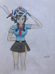 Hell Warden Emma (colorized) [Fan-Made] : rbattlecats