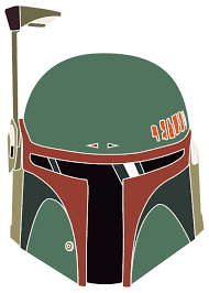 Boba Fett Helmet Color Vinyl Decal Boba Fett Helmet Star Wars Helmet Boba Fett