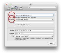 Simply go to system preferences, click printers, and follo. Adding A Network Printer From Mac Os X Computing