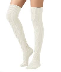 This particular design features a high instep and a snug heel. Buy Sherrydc Women S Cable Knit Thigh High Boot Socks Extra Long Winter Stockings Leg Warmers Online In Turkey B07j65nd2x