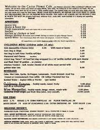 The atmosphere, fresh ingredients and great staff make. Menu Of Cactus Flower Cafe In Pensacola Fl 32503