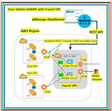 Cisco Viptela Sdwan Transit Vpc In Aws And Dia Direct Internet Access Cisco Vpc Internet Access