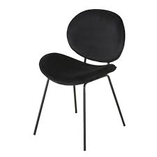 Chaise En Velours Et Metal Noirs Luna Metal Noir Chaise Maison Du Monde Maison Du Monde