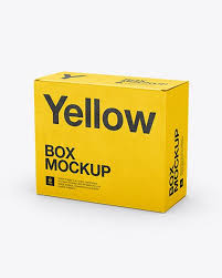 Their realistic paper texture makes you feel like your eyes are touching the surface from the first sight. Small White Cardboard Box Mockup 25 Angle Front View High Angle Shot In Box Mockups On Yellow Images Object Mockups Box Mockup Mockup Free Psd Free Psd Mockups Templates