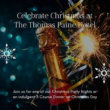 Celebrate Your Christmas In Luxurious Style At The Thomas Paine Hotel We Only Have Three Available Dates Christmas Party Nights Christmas Party Party Night