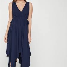 Bcbgmaxazria Dresses Bcbg Golden Glow Handkerchief Black Dress Poshmark