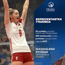 Born in the small village of turów in poland, magdalena stysiak was always a sporty child and could regularly be found playing football on the local pitch. Reprezentantka Tygodnia Magdalena Stysiak Polski Zwiazek Pilki Siatkowej