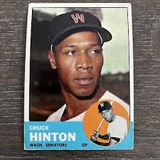 1963 Topps Baseball Card #330 Chuck Hinton