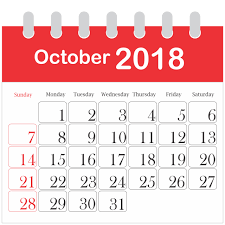 Month Calendar 2018 October 2018 Icon Daily Png Transparent Image And Clipart For Free Download Calendar 2018 Calendar Word November Calendar