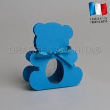 6 Contenants Oursons Turquoise Dragees Anahita Ourson Turquoise Dragees