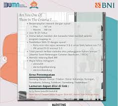 Dapatkan kerjaan yang anda dambakan dengang. Program Magang Bumn Terbaru Bank Bni Mei 2021