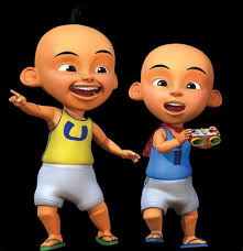 Gambar sketsa kartun lucu yang mudah untuk diwarnai : Sketsa Gambar Upin Ipin Shefalitayal