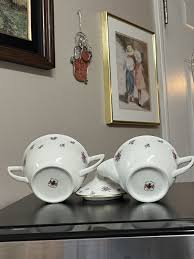 Royal Jackson Creamer and Sugar Bowl W/ Lid White Pink Roses Gold Trim  Vogue