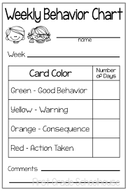First Grade Schoolhouse Behavior Charts And Parent