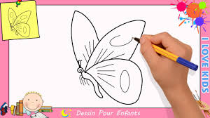 Coloriage papillon à imprimer dessin de papillon à colorier le papillon est un insecte qui se nourrit de nectar et qui possède deux paires de grandes ailes, généralement de couleur vive, couvertes d'écailles microscopiques. Comment Dessiner Un Papillon Facilement Etape Par Etape Pour Enfants 10 Youtube