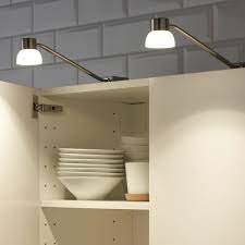 Ikea ps cabinet, white, 46 7/8x24 3/4. Lindshult Led Cabinet Lighting Nickel Plated Ikea