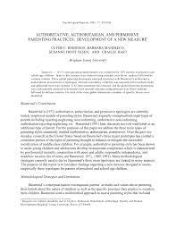 She's also a psychotherapist, international be. Pdf Psychometric Support For A New Measure Of Authoritative Authoritarian And Permissive Parenting Practices Cross Cultural Connections