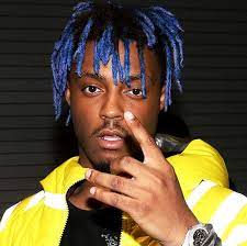 Juice with blue hair, not the best edit, but I at least tried! :): JuiceWRLD