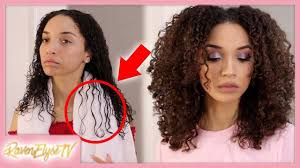 Colouring and heat styling your hair causes damage. My Curly Hair Routine Make Damaged Curls Pop Youtube