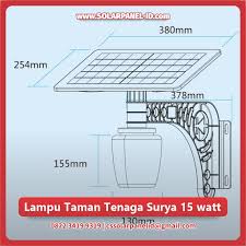 Lampu pertama kali ditemukan oleh sir joseph william swan. Jual Lampu Taman Tenaga Surya Golden Peach 7watt Solarpanel Id