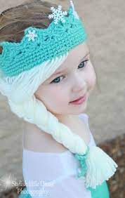 Elsa Crown With Hair Free Crochet Pattern Crochetpatternstoys Crochet Crown Crochet Crochet Hats