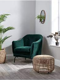 Forest Green Velvet Occasional Chair Green Chair Living Room Living Room Green Lounge Chairs Living Room