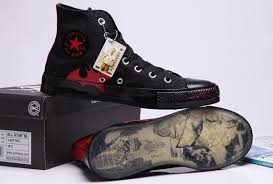 Black And Red Converse High Tops Black Red Converse Ct Batman Manga High Tops All Star Sneakers Converse Flag Shoes And Converse Platform Shoes Outlet Star Sneakers Red Converse Converse