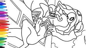 Check spelling or type a new query. Spiderman Vs Venom Coloring Pages How To Draw Spiderman How To Draw Venom Comics Colouring Book Youtube