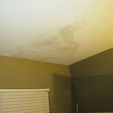 Clearing Up Ceiling Stains You Won T Believe How Easy This Was Fill A Spray Bottle With 1 2 Bleach And 1 2 Wate Cleaning Ceilings Home Repairs Diy Remodel
