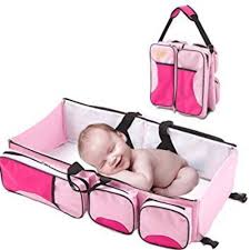 Babies Bloom Pink Baby Travel Bed Cot Baby Bassinet And Diaper Bag With Mosquito Net Babies Bloom Store Baby Gifts Baby Products Online India Baby Online Shopping Baby Care Products