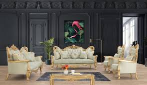 Ab 182,00 € jetzt buchen. Casa Padrino Luxus Barock Wohnzimmer Set Hellgrun Gold 2 Sofas 2 Sessel 1 Couchtisch Handgefertigte Barock Wohnzimmer Mobel Edel Prunkvoll Kaufen Bei Demotex Gmbh