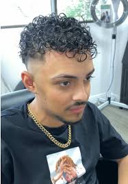 Came to me cause he had just gotten a perm 2 weeks ago….🤔 so I took him  From basic non-existent perm to bold — full transformation with a perm,  fade & fresh shave. ...