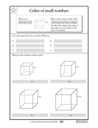 Try to remember, you always have to care for your child with amazing care, compassion and affection to be able to help. Cubes Of Small Numbers 5th Grade Math Worksheet Greatschools