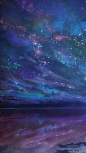Gorgeous Backdrop Painting Galaxy Sky Over The Beach Galaxy Painting Galaxy Wallpaper Sky