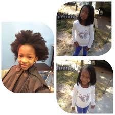 Before N After Pic Of Little Girl Hair Being Silk Pressed Using Kosi Naturals Thermal N Blowdry Hair Oil Little Girl Hairstyles Blow Dry Hair Girl Hairstyles