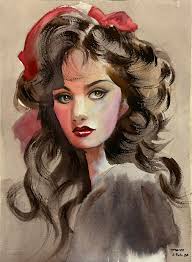 Zinnia -a ray of hope Watercolour