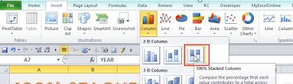 excel stacked column chart free microsoft excel tutorials