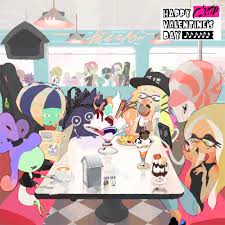 Maybe you would like to learn more about one of these? Ink Theory Valentines Day 2019 Official Art Also Featuring Diss Pair Splatoon Know Your Meme